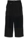 Y-3 logo-print wide track pants - Black