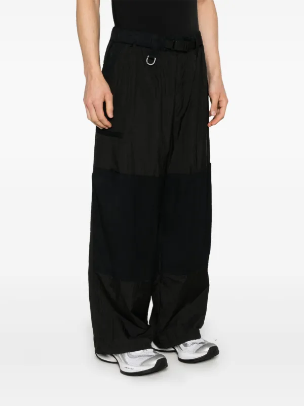 Y-3 logo-print Wide Track Pants | Black | FARFETCH