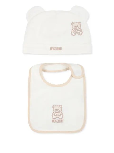 Moschino Kids Teddy Bear beanie set