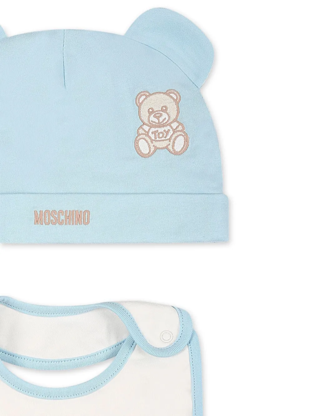 Moschino Kids Muts met teddybeer detail Blauw