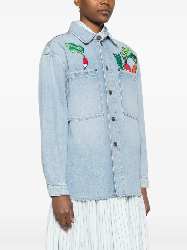 Mira Mikati デニムジャケット | ブルー | FARFETCH JP