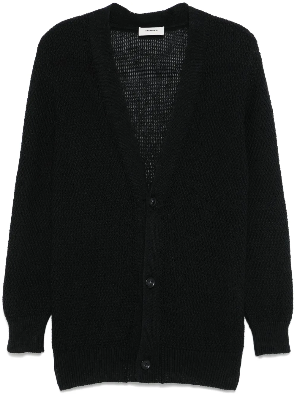 A Paper Kid V-neck cardigan | Black | Image 1