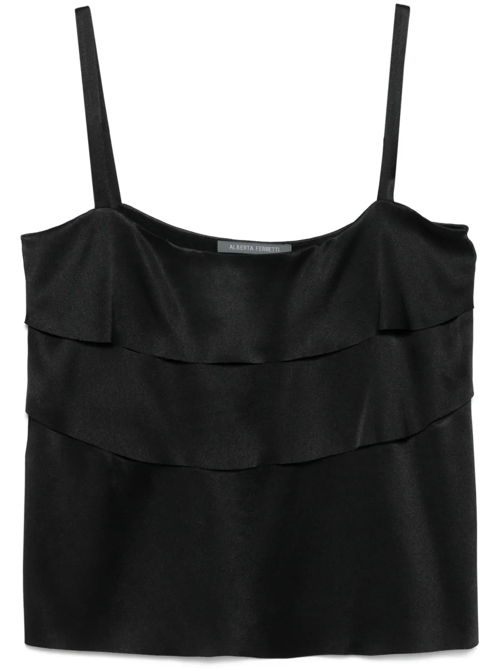 Alberta Ferretti ruffle-detail top | Black | Image 1