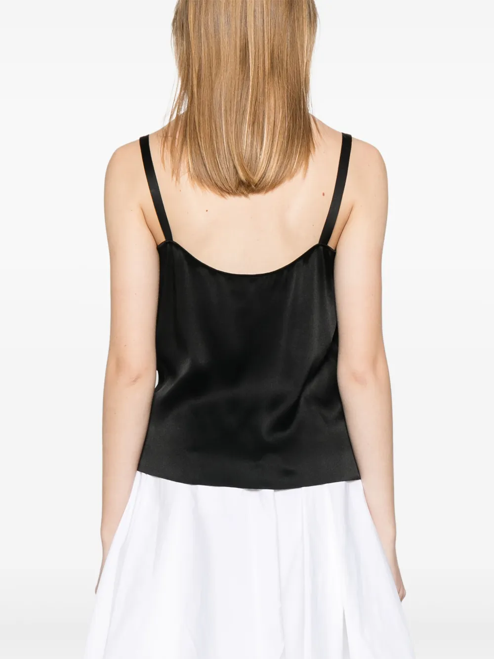 Alberta Ferretti Top met ruches-detail Zwart