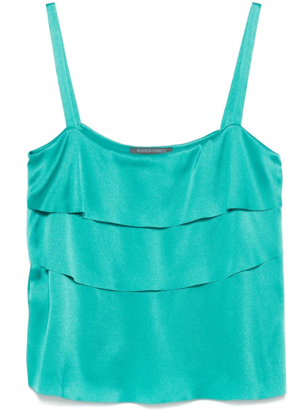 Alberta Ferretti ruffle-detail top | Green | Image 1