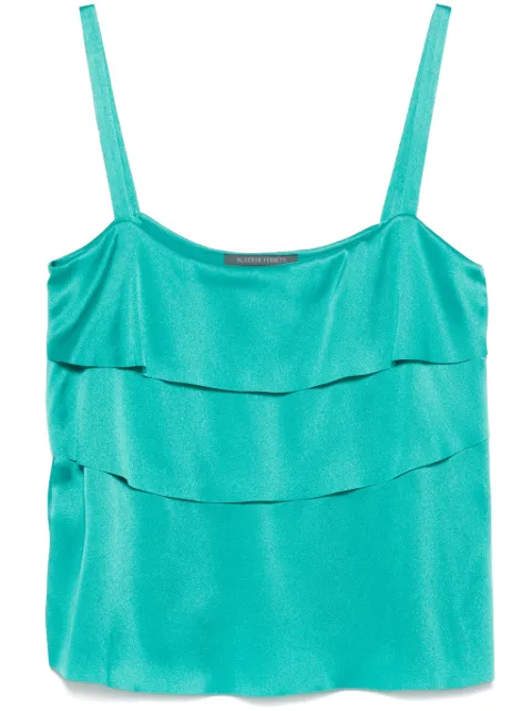 Alberta Ferretti ruffle-detail top
