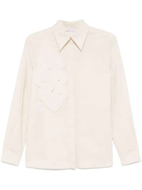 Alberta Ferretti laser cut-detail shirt 