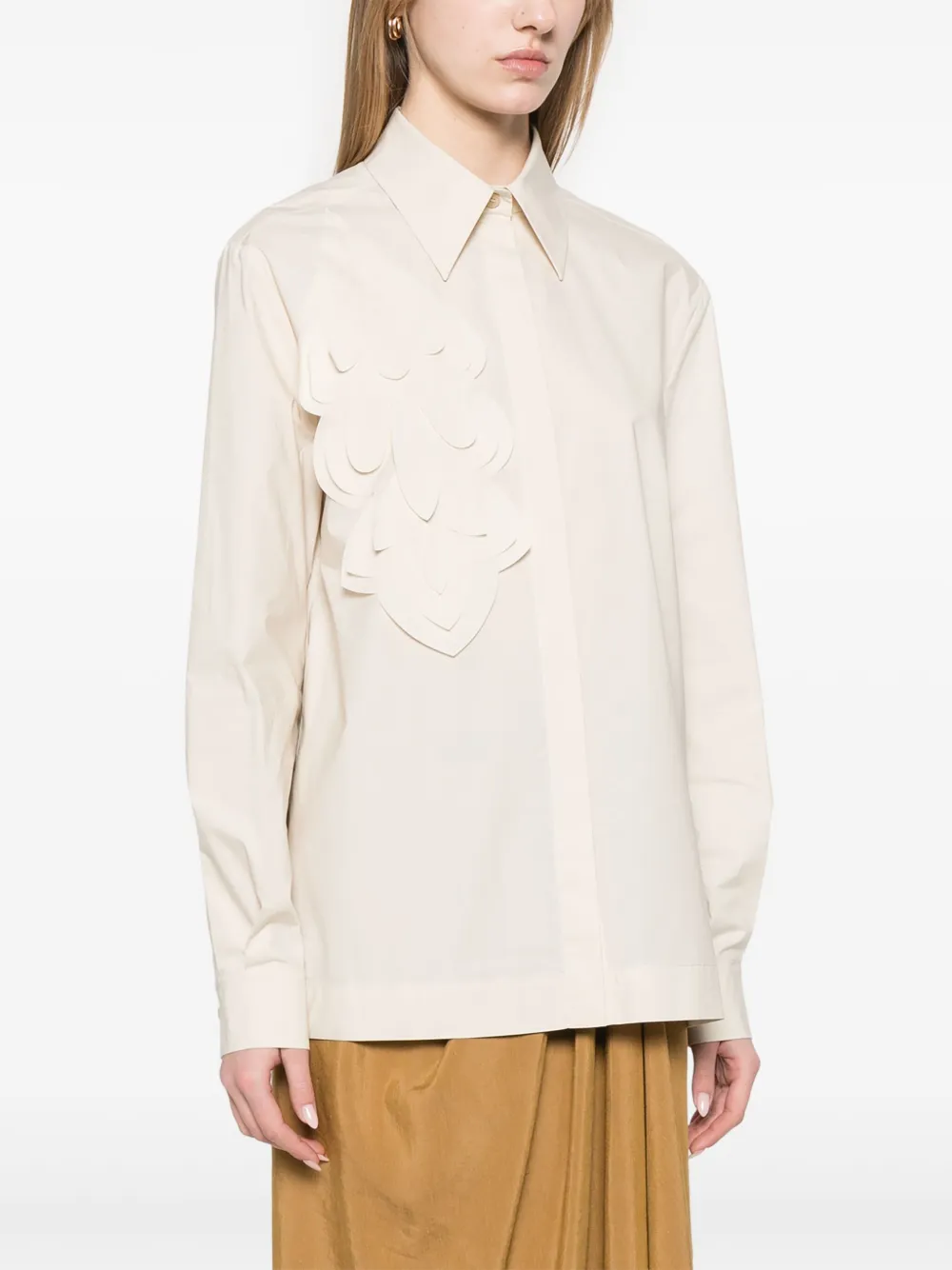 ALBERTA FERRETTI LASER CUT-DETAIL SHIRT
