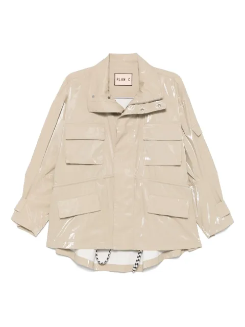 Plan C glossy cotton jacket