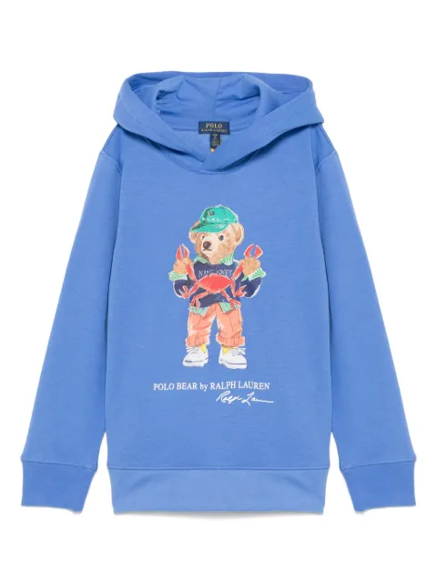POLO RALPH LAUREN KIDS Polo-Bear-motif hoodie