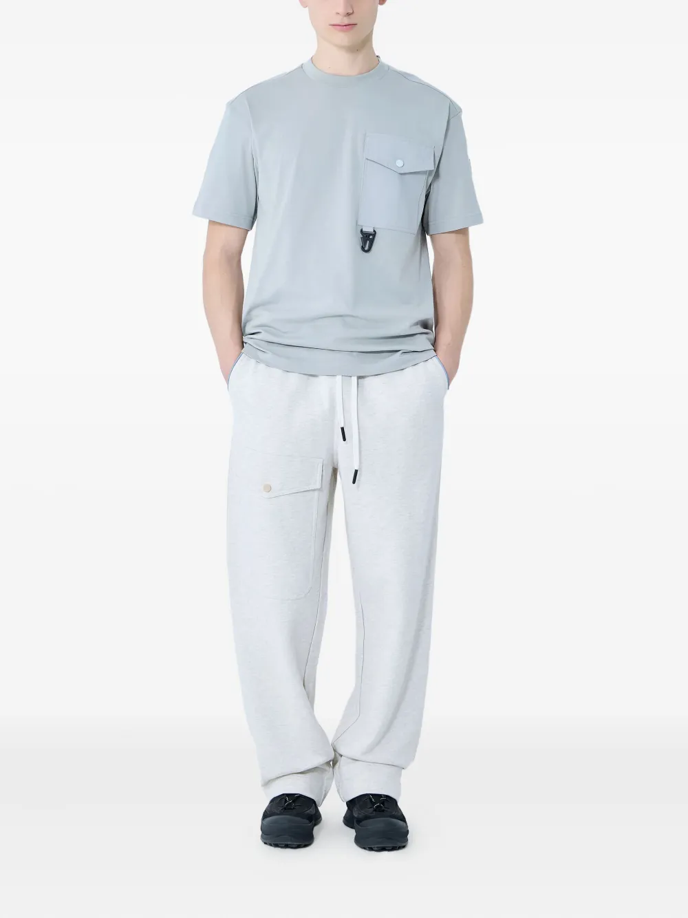 Moncler Grenoble Trainingsbroek met logopatch Grijs