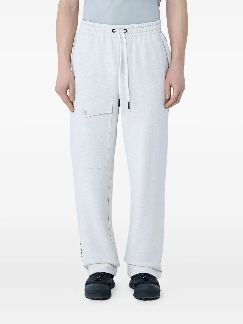 Moncler Grenoble logo-patch track pants | Grey | Image 1