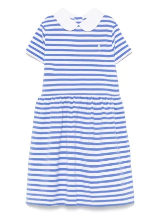 POLO RALPH LAUREN KIDS ストライプ ワンピース | ブルー | FARFETCH JP