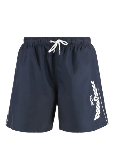 MCM shorts de playa con logo estampado