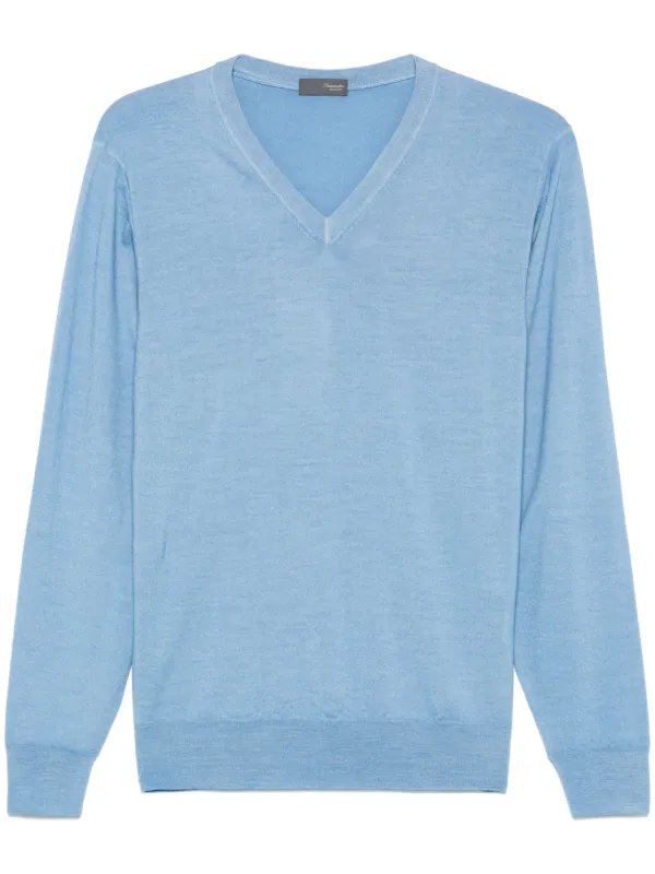 Drumohr Merino-wool Top in Blue