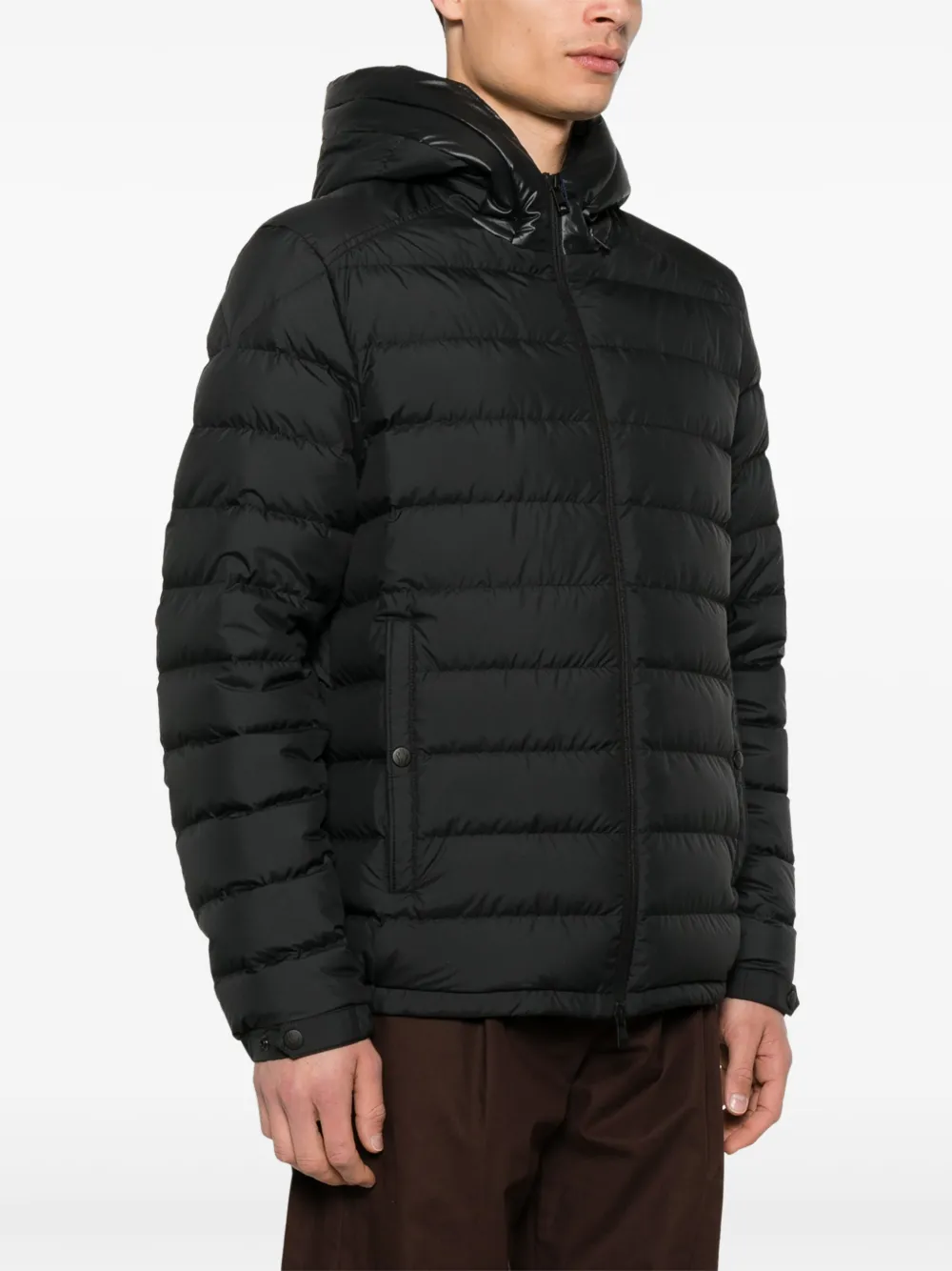Moncler Donsjack met capuchon Zwart