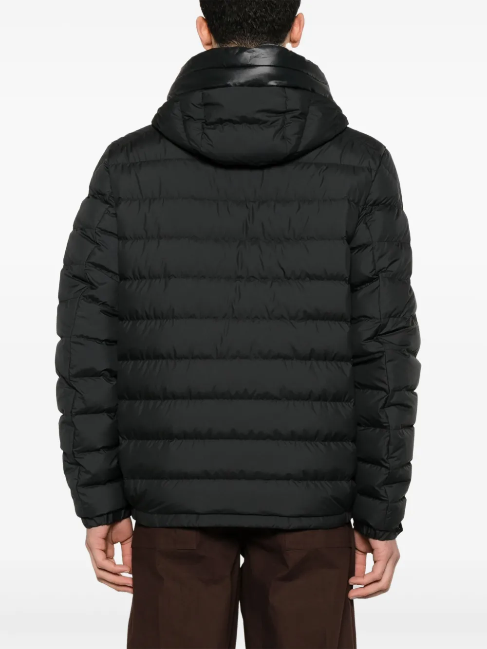 Moncler Donsjack met capuchon Zwart