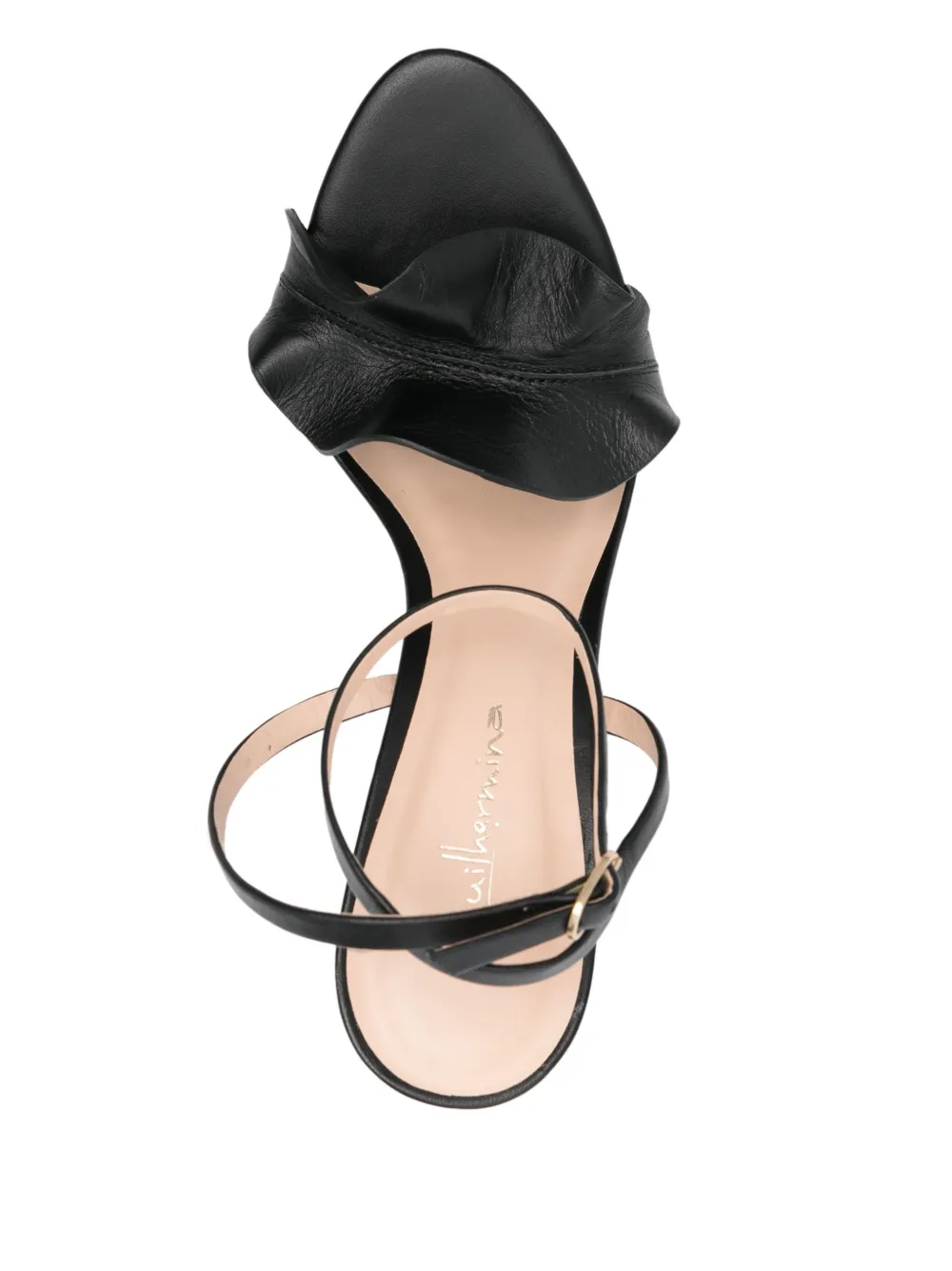 Guilhermina 90mm leather sandals |BLACK