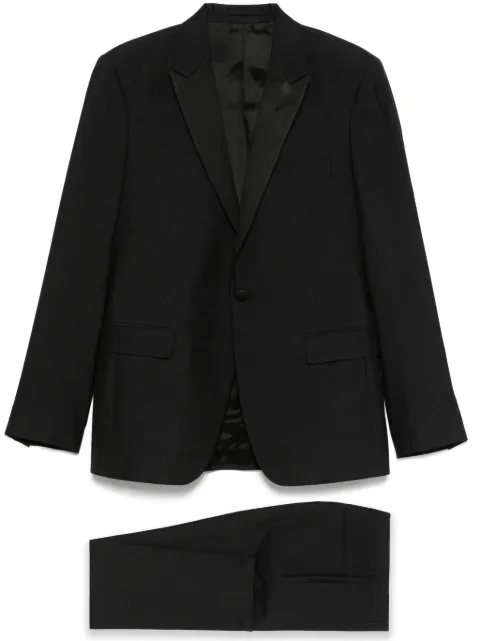 Lardini satin-lapels suit