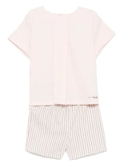 Il Gufo striped shorts set