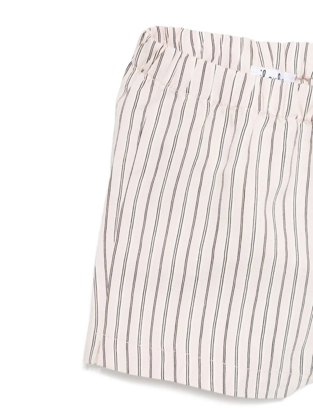Il Gufo Gestreepte shorts set Roze
