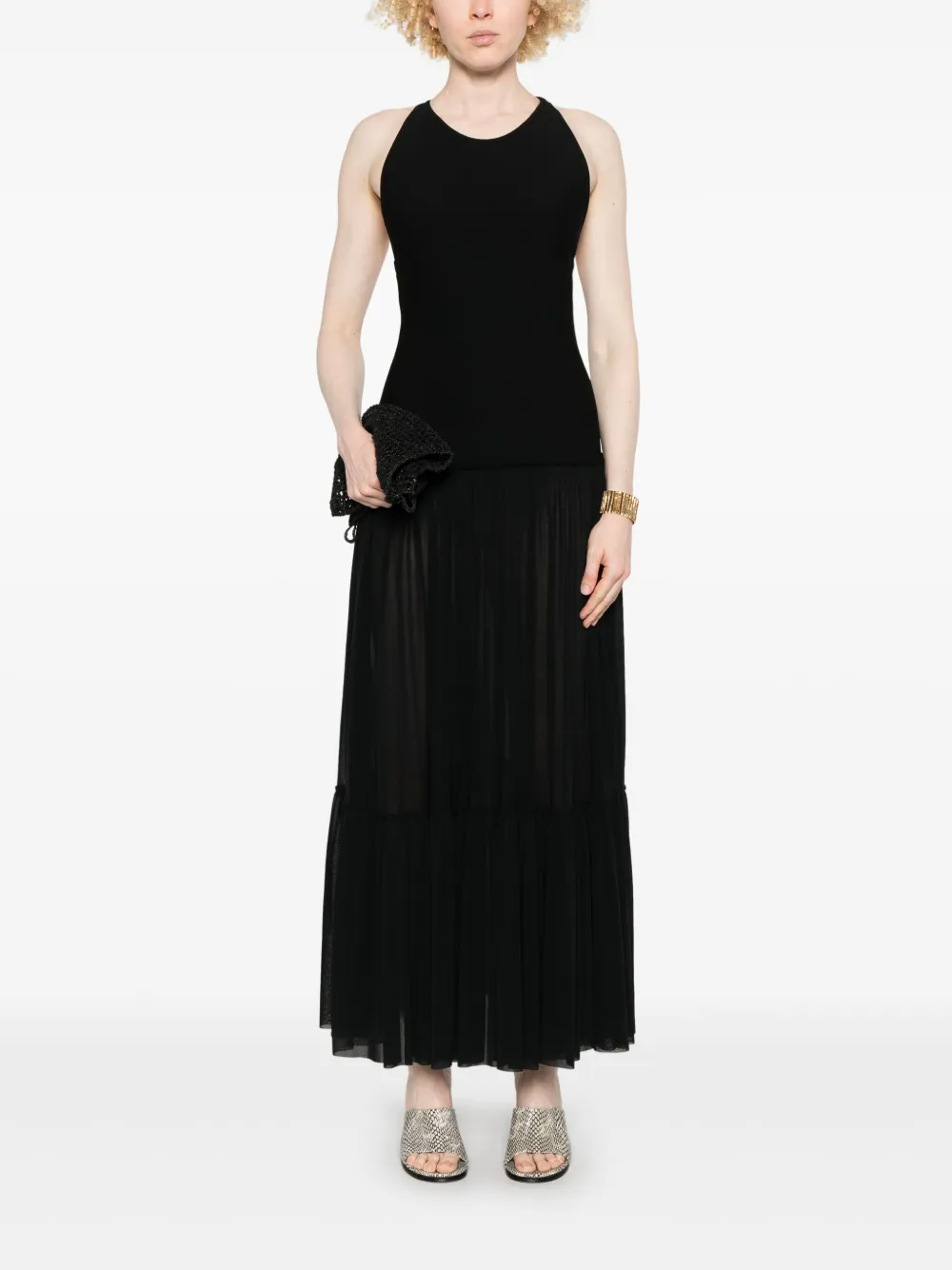 Philosophy Di Lorenzo Serafini sleeveless maxi dress - Zwart