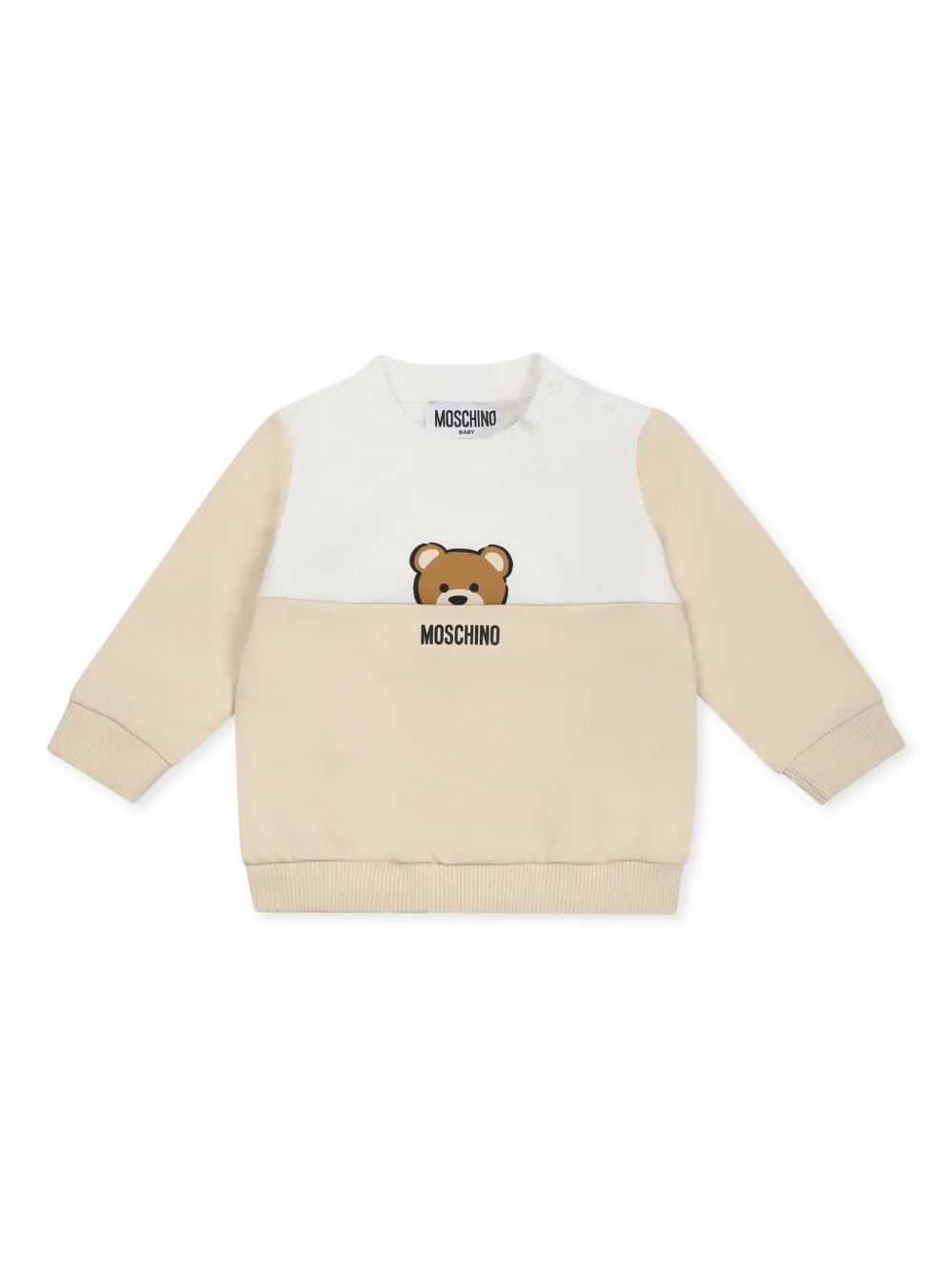 Moschino Kids Sweater van biologisch katoen Bruin