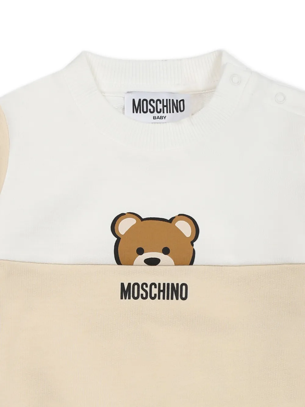 Moschino Kids Sweater van biologisch katoen Bruin