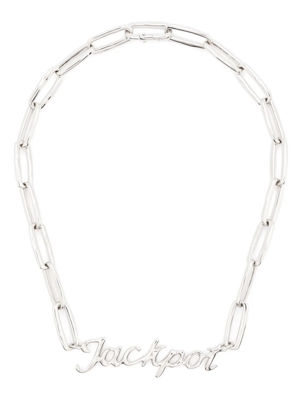 Jil Sander Jackpot-plaque necklace | Silver | Image 1
