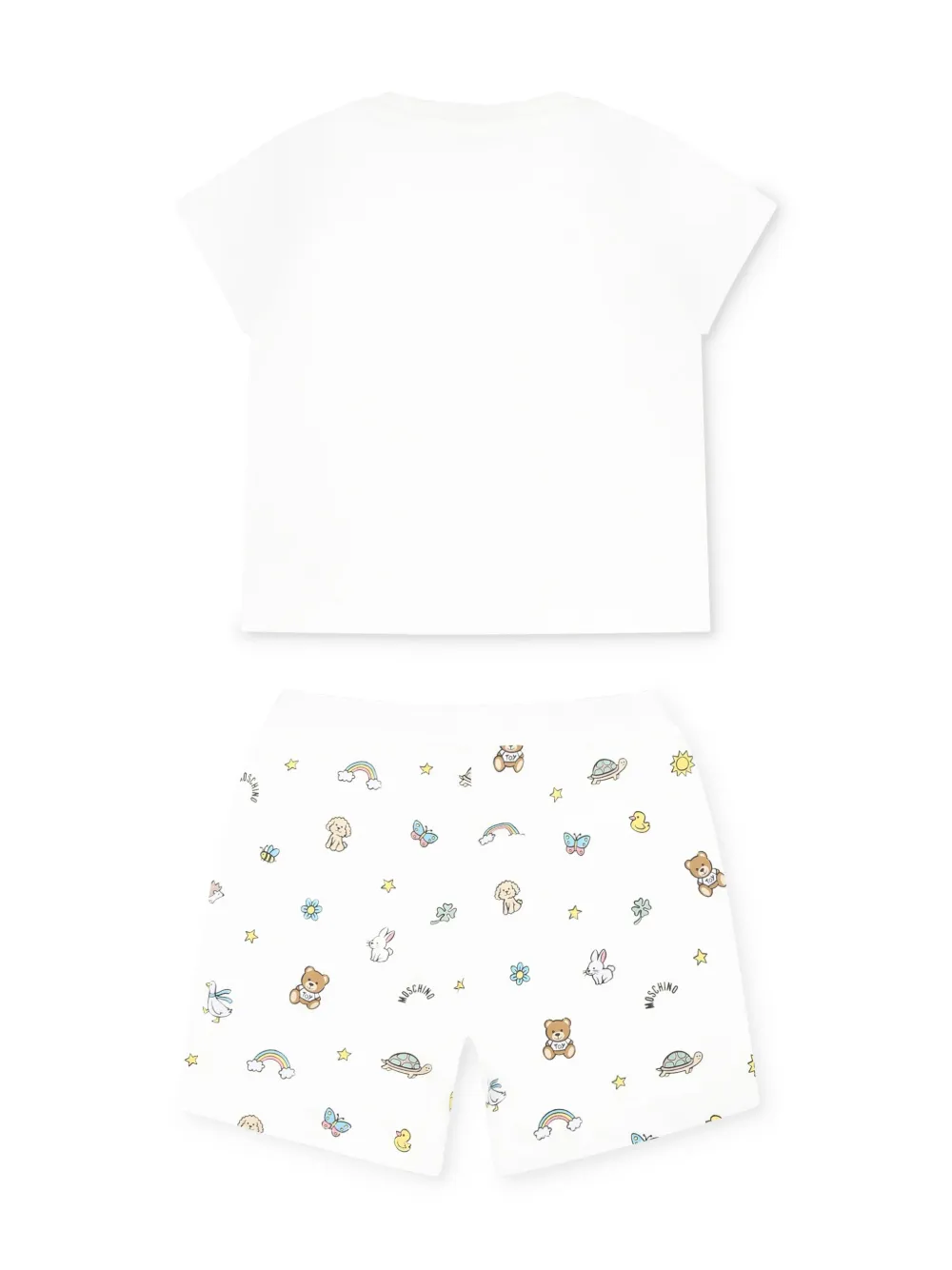 Moschino Kids Trainingspak met beerprint Wit
