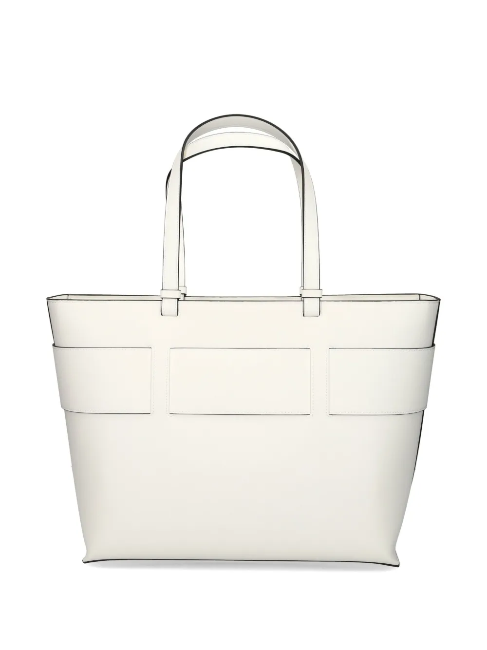 Armani Exchange logo-plaque tote bag - Wit