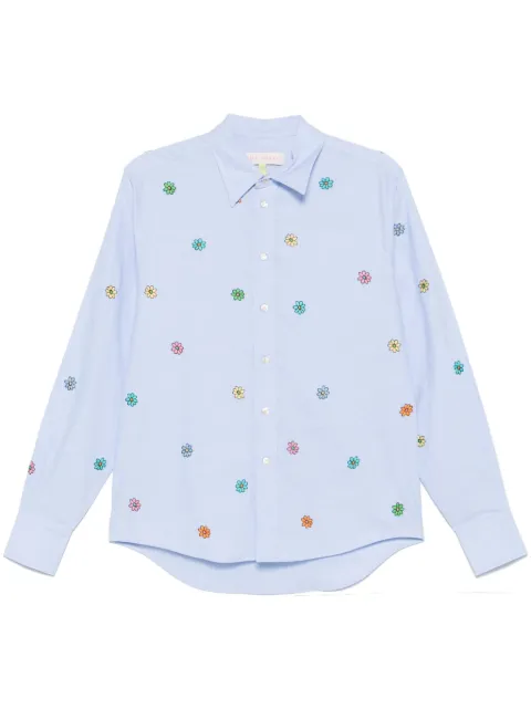 Mira Mikati camisa con bordado floral