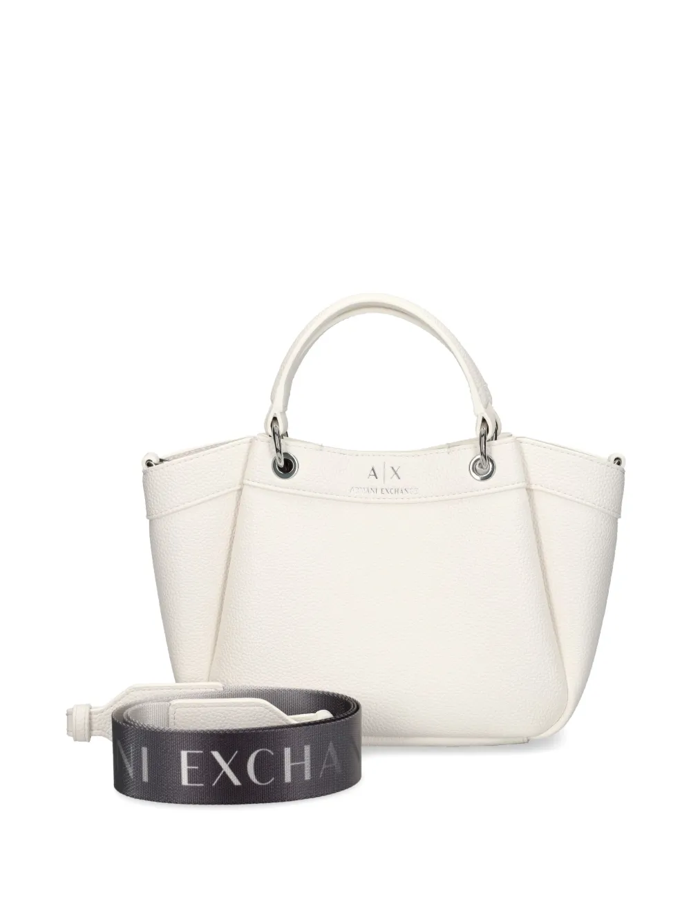 Armani Exchange Shopper met logoprint Wit
