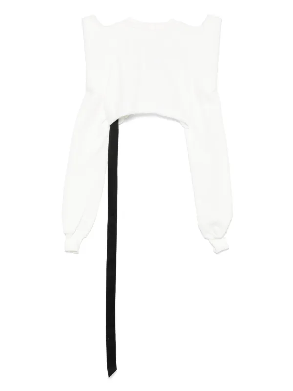 （Pa_sk）RickOwensDRAWSTRING CROPPED DRKSHDW by Rick Owens Drawstring Cropped Pant in Grey | FWRD