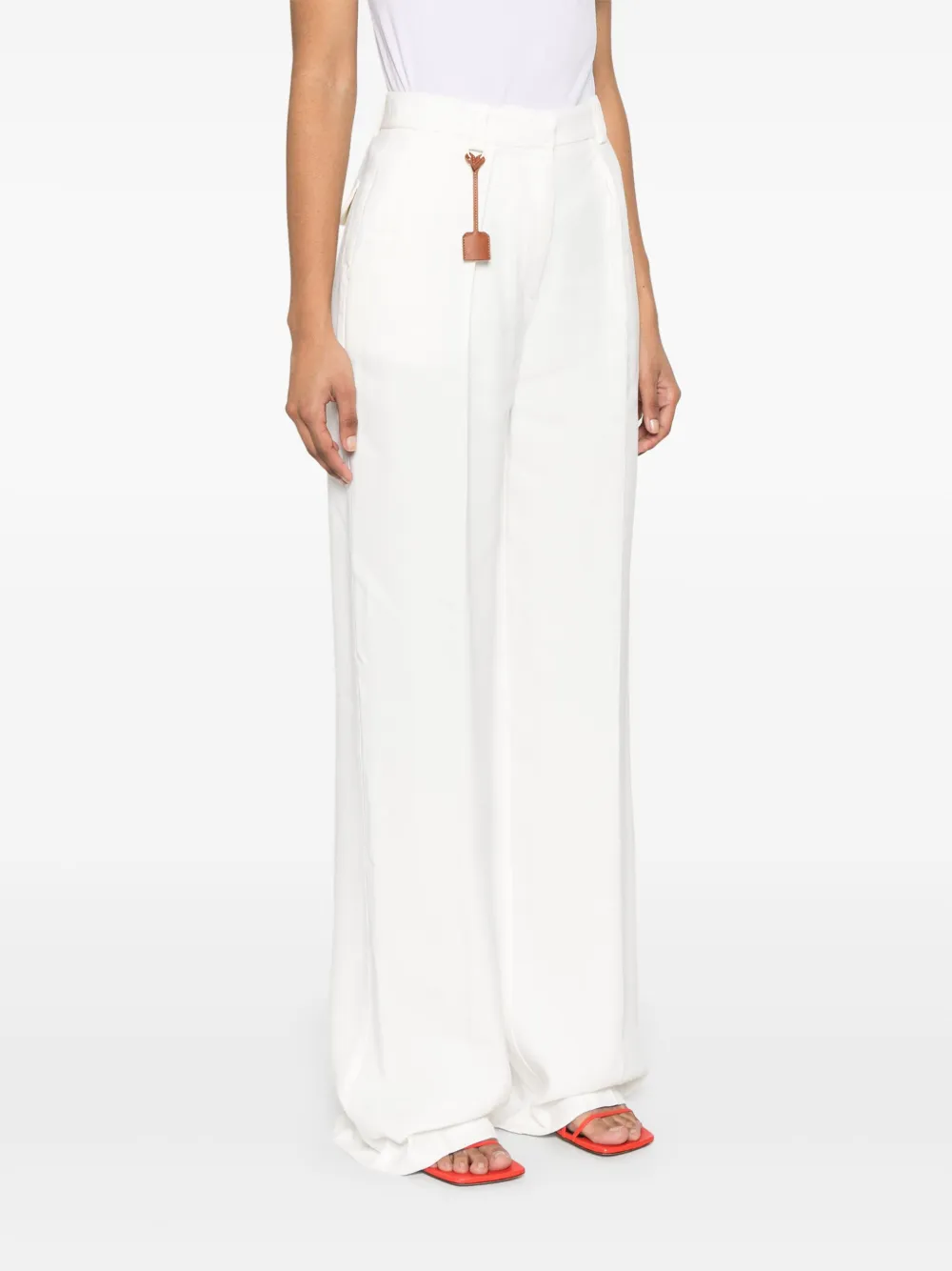 Elisabetta Franchi Plooibroek Wit