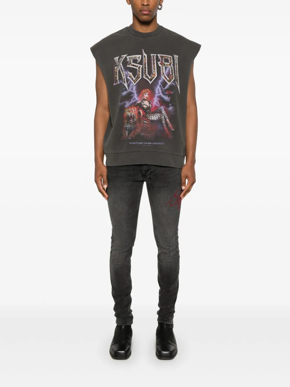 Ksubi Kingdom Slash tanktop Grijs