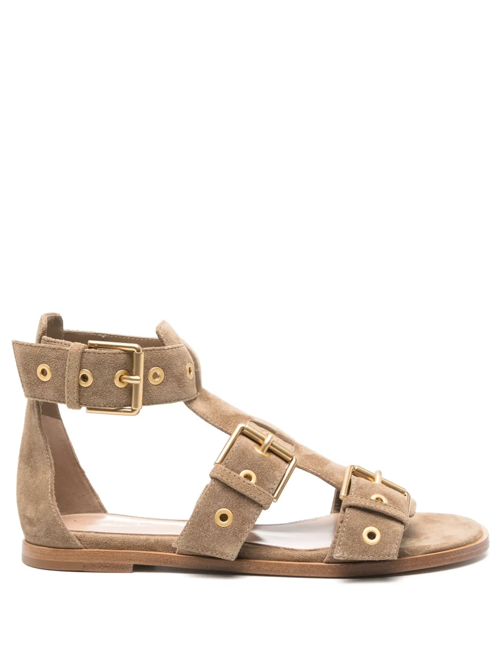 Gianvito Rossi suede sandals Brown