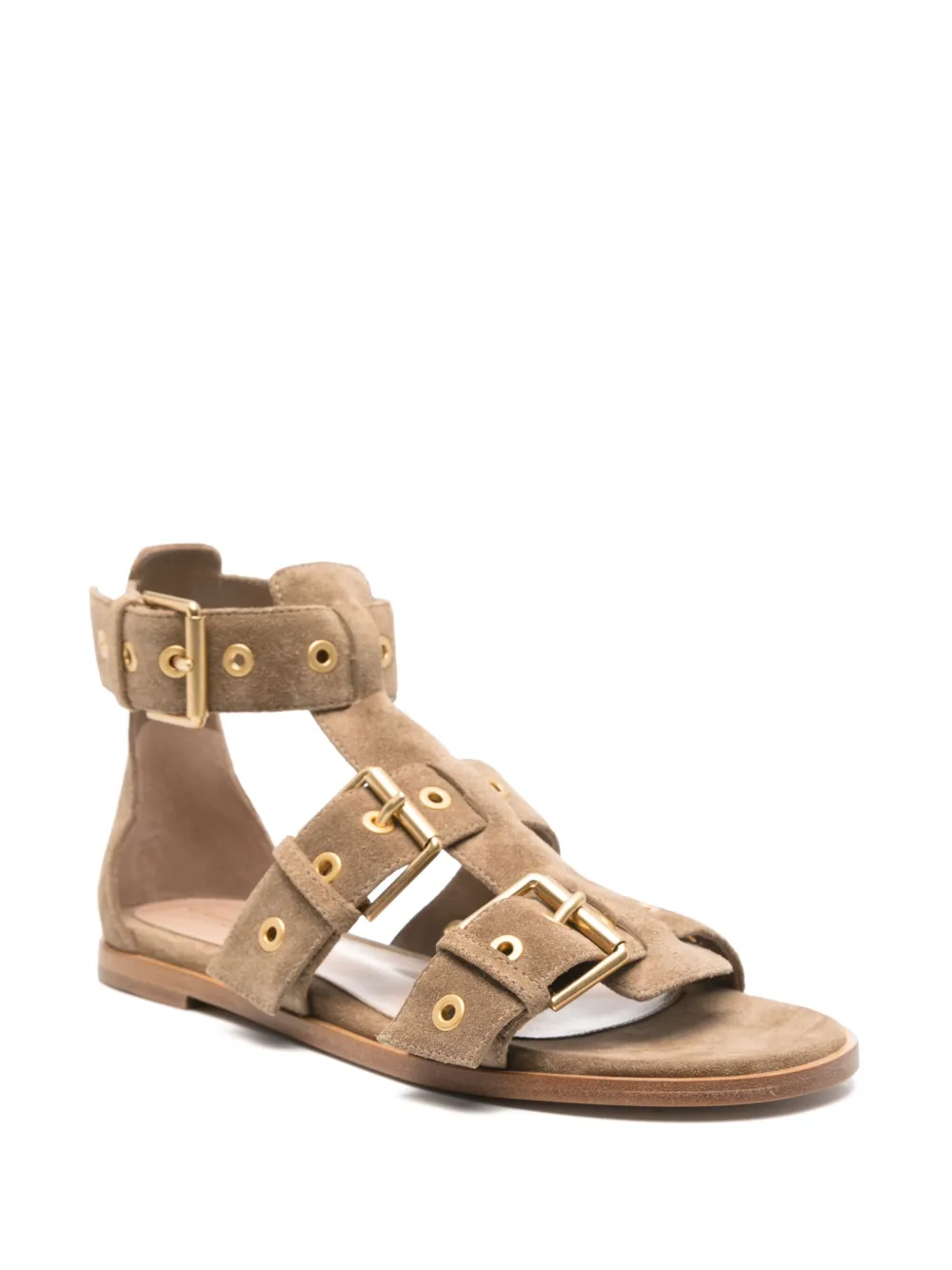 Gianvito Rossi suede sandals Brown