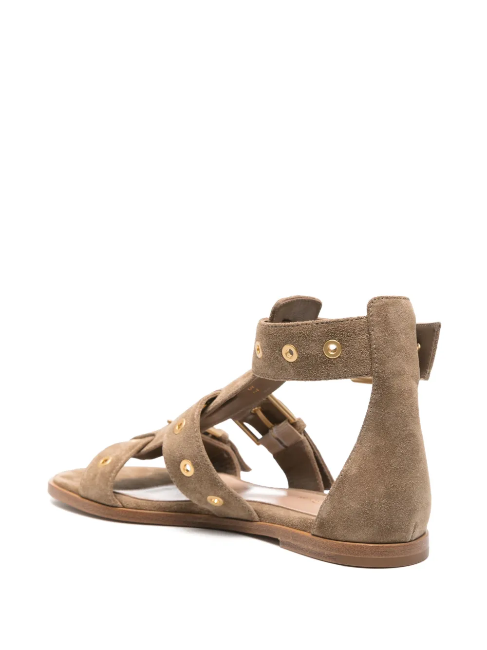 Gianvito Rossi suede sandals Brown