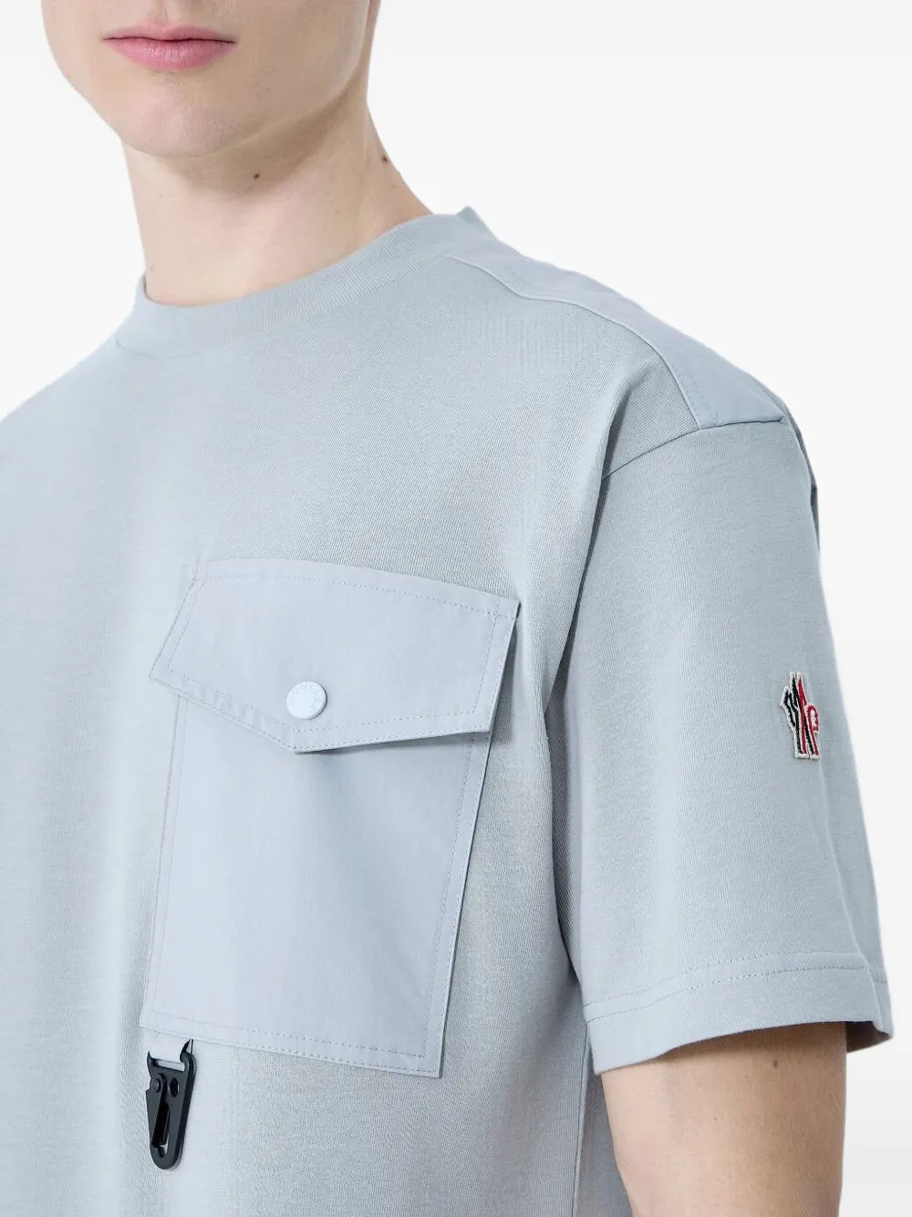 Moncler Grenoble Katoenen T-shirt Grijs