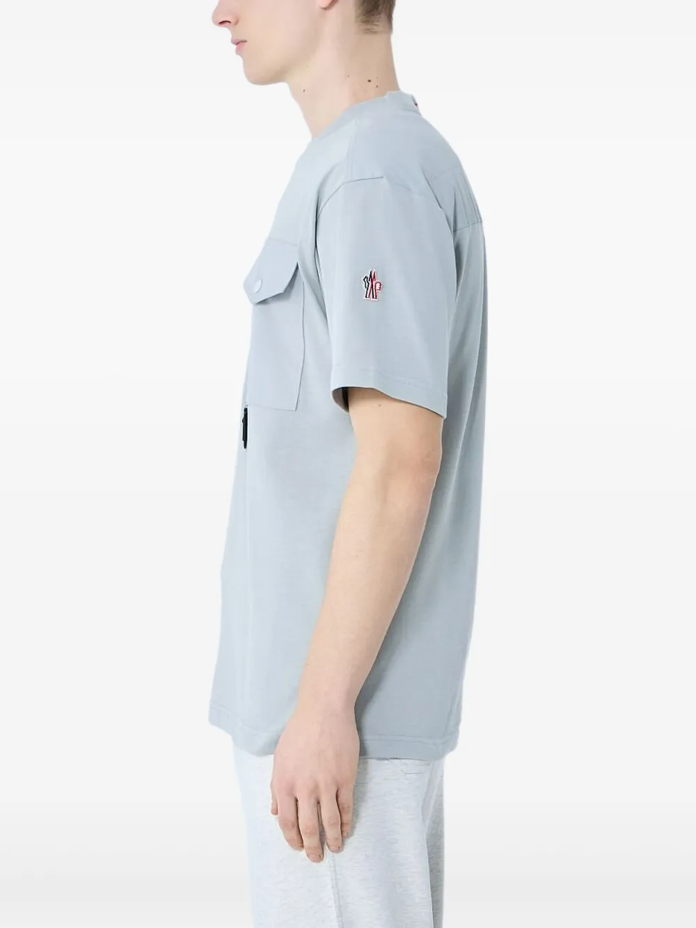 Moncler Grenoble Katoenen T-shirt Grijs