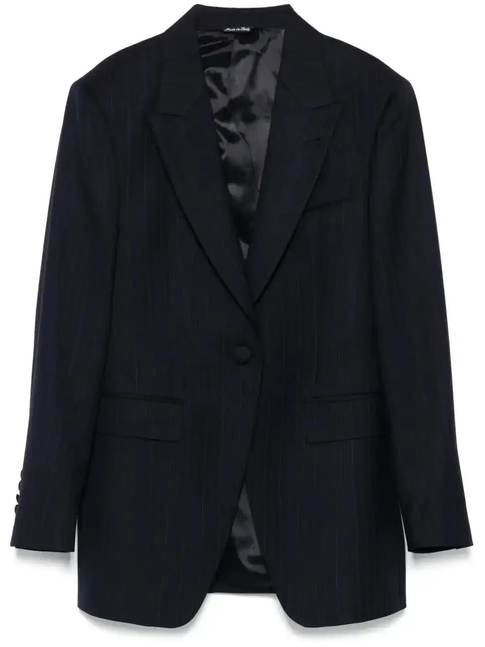 pinstriped blazer