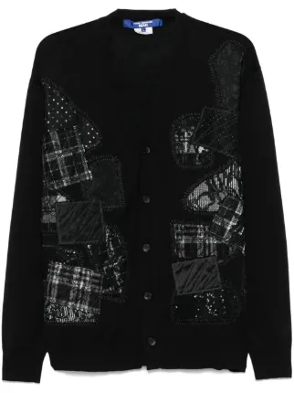 eYe JUNYA WATANABEパッチワーク カーディガン コムデギャルソン Junya Watanabe MAN パッチワーク カーディガン | ブラック