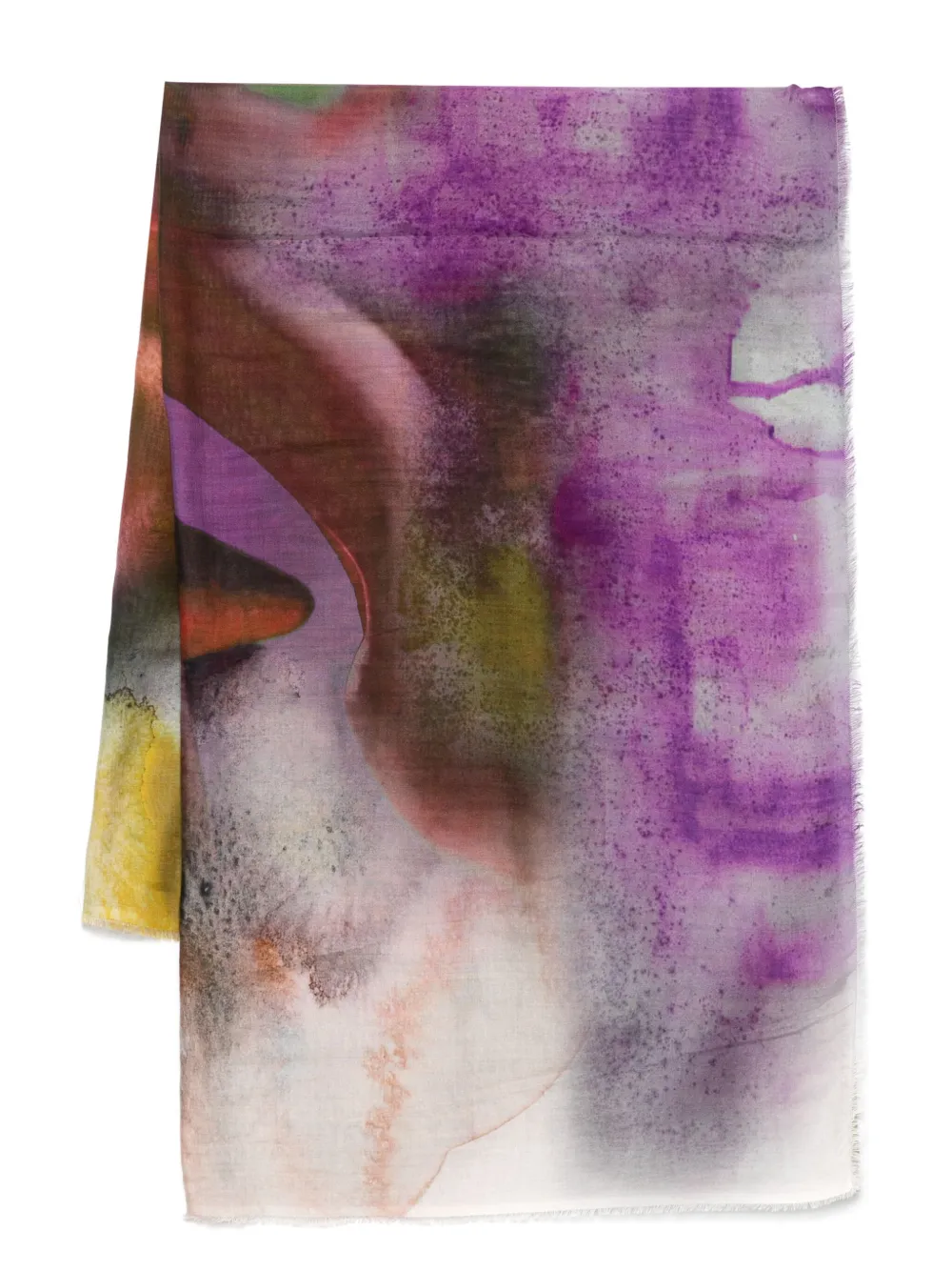 Faliero Sarti Flowers Printed Stole In Red