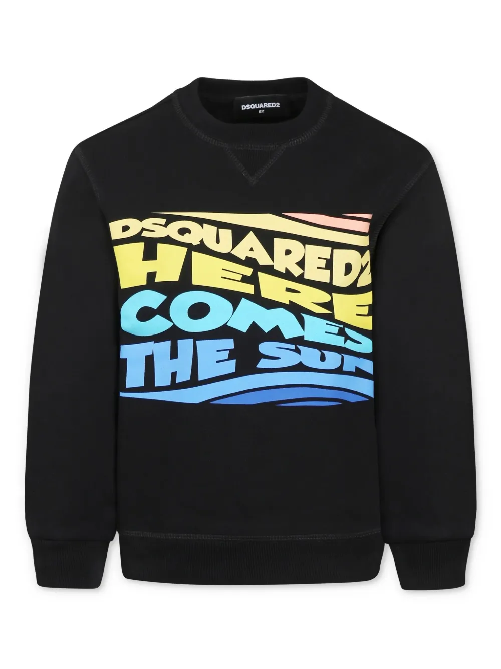 DSQUARED2 KIDS Sweater met tekst Zwart