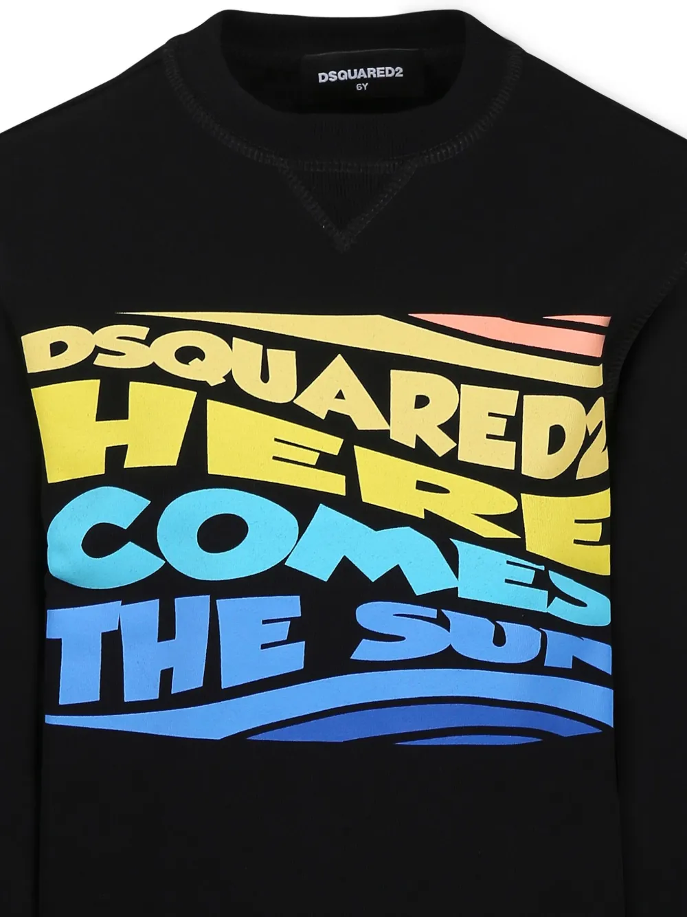DSQUARED2 KIDS Sweater met tekst Zwart