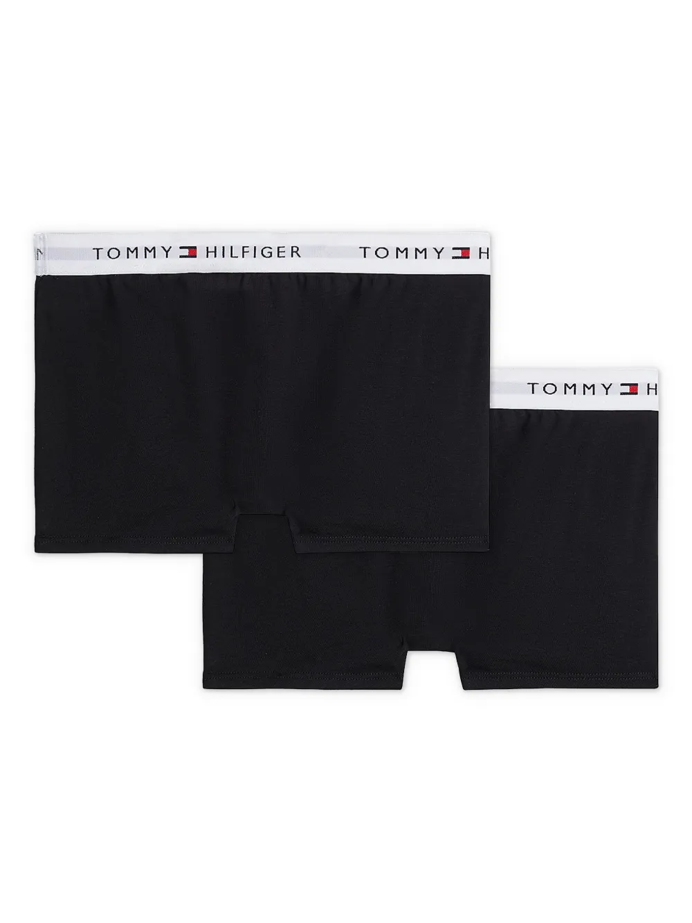 Tommy Hilfiger Junior logo-waistband boxers (pack of two) - Zwart