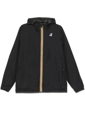 Comme Des Garçons Play Jaqueta x K-Way Com Capuz e Zíper | Preto
