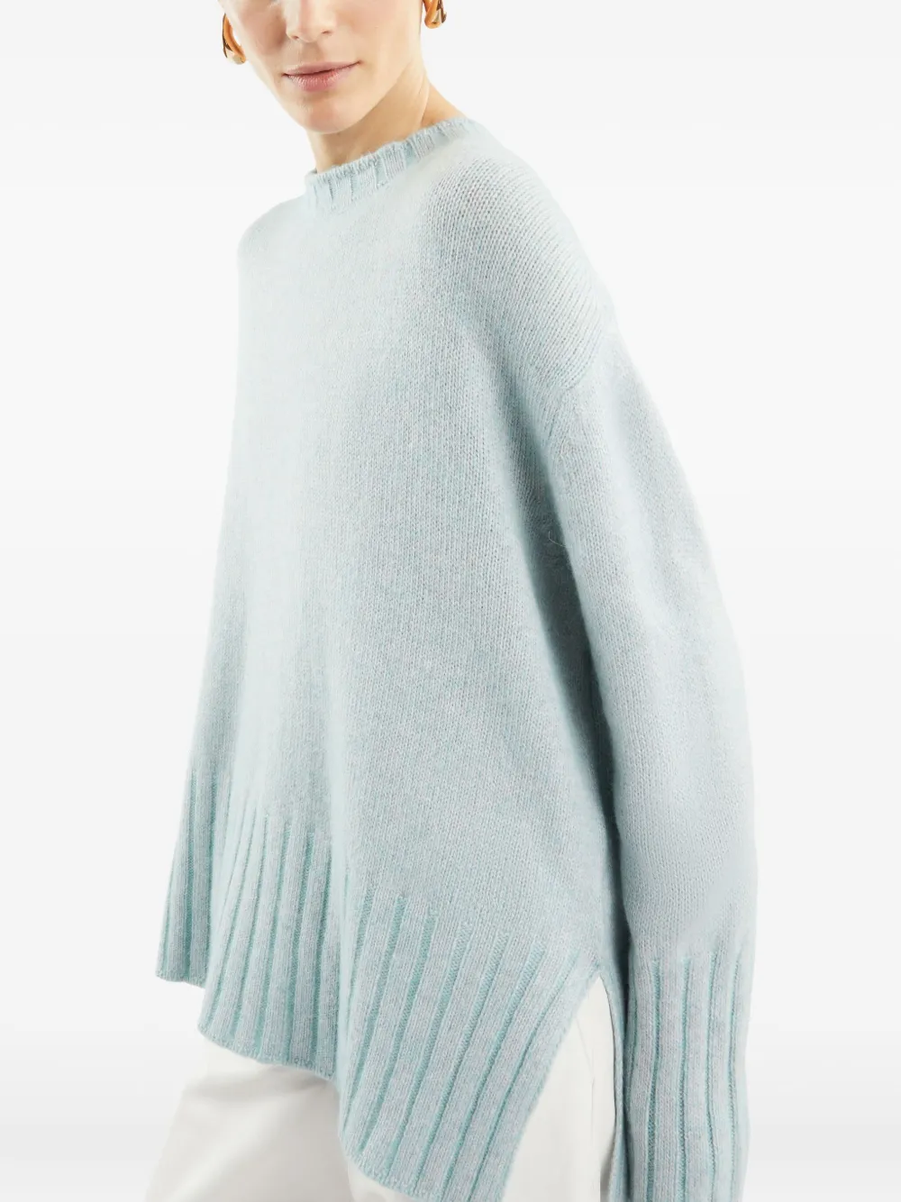 Fay Trui met ronde hals Blauw