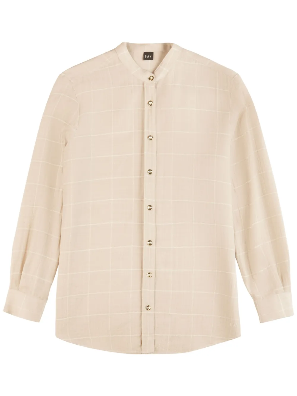 Fay Kraagloos blouse Beige